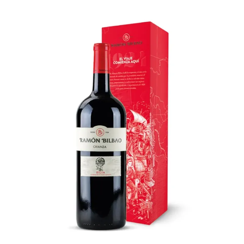 Estuche Magnum Ramón Bilbao crianza 2019
