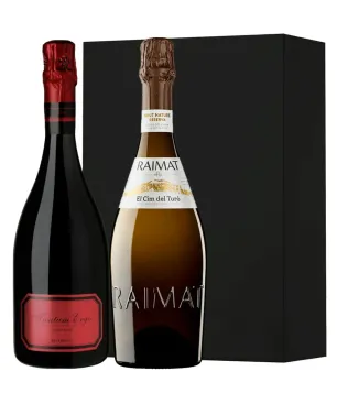 Estuche cava 2 botellas Cim del Turó y Tantum Ergo Rose