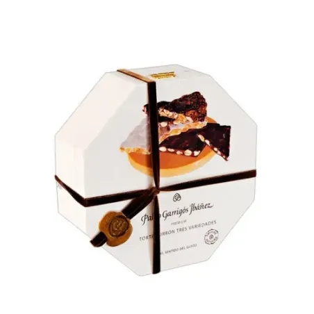 Torta Turrón 3 variedades Premium Garrigós 3x200gr