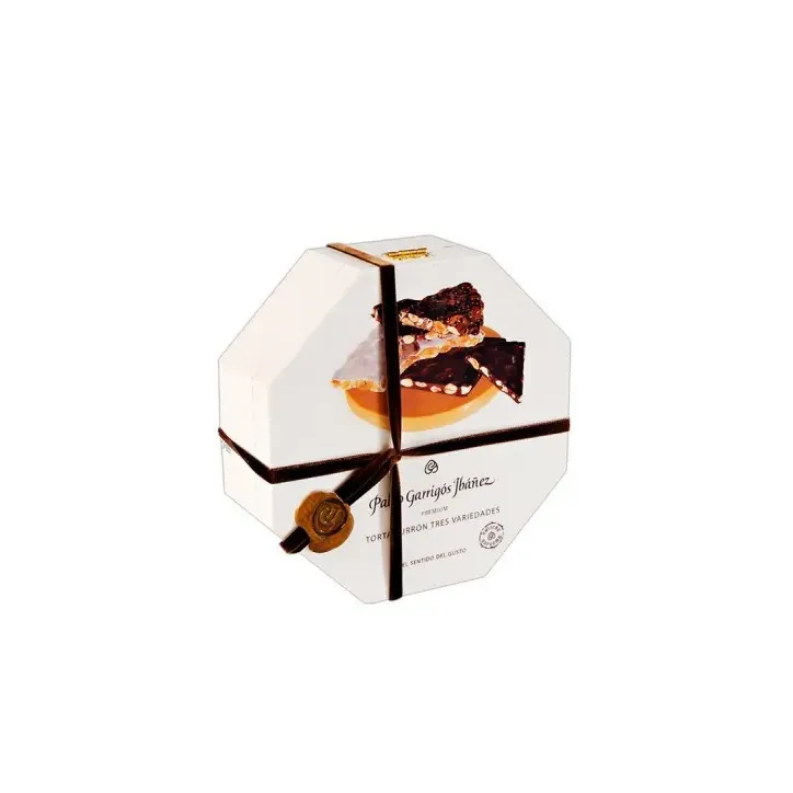 Torta Turrón 3 variedades Premium Garrigós 3x200gr