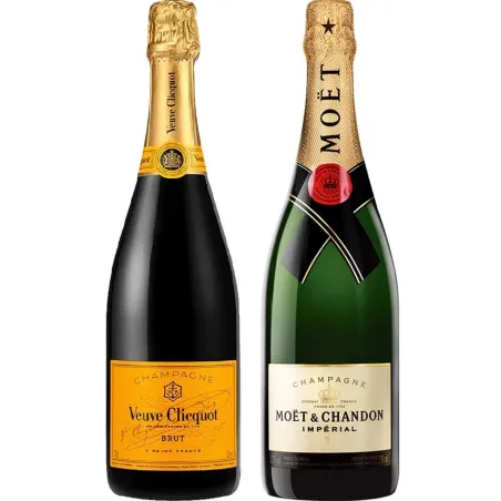 Pack Moët & Chandon & Veuve Clicquot Yellow Label