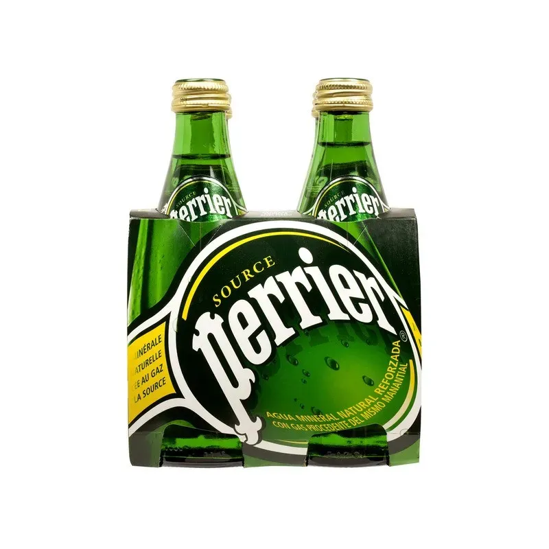 Agua Perrier 33cl. Caja-24 u Cristal.