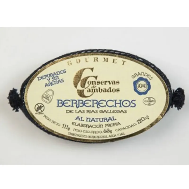 Berberechos De Cambados Gourmet  30/40 und. 120ml.