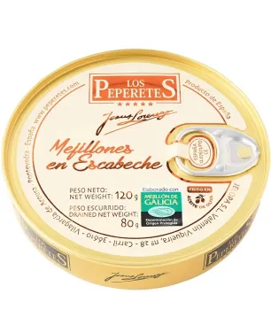 Mejillones Peperetes 8/10 120gr.