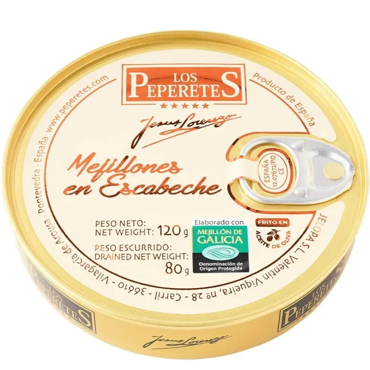 Mejillones Peperetes 8/10 120gr.