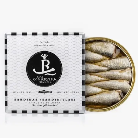 Sardinillas En Aceite De Oliva 10/14 Real Conservera Española 115 gr.