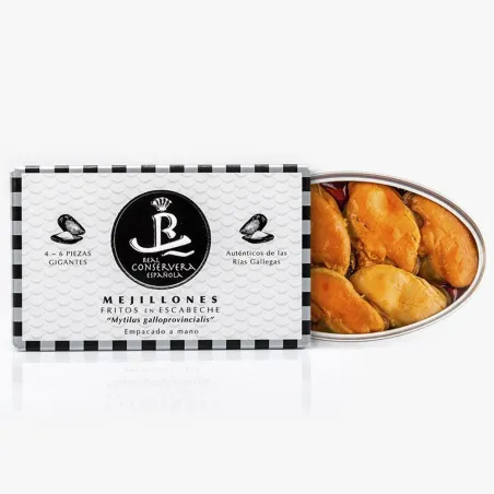 Mejillones Fritos En Escabeche 7/9 Real Conservera Española 120gr.