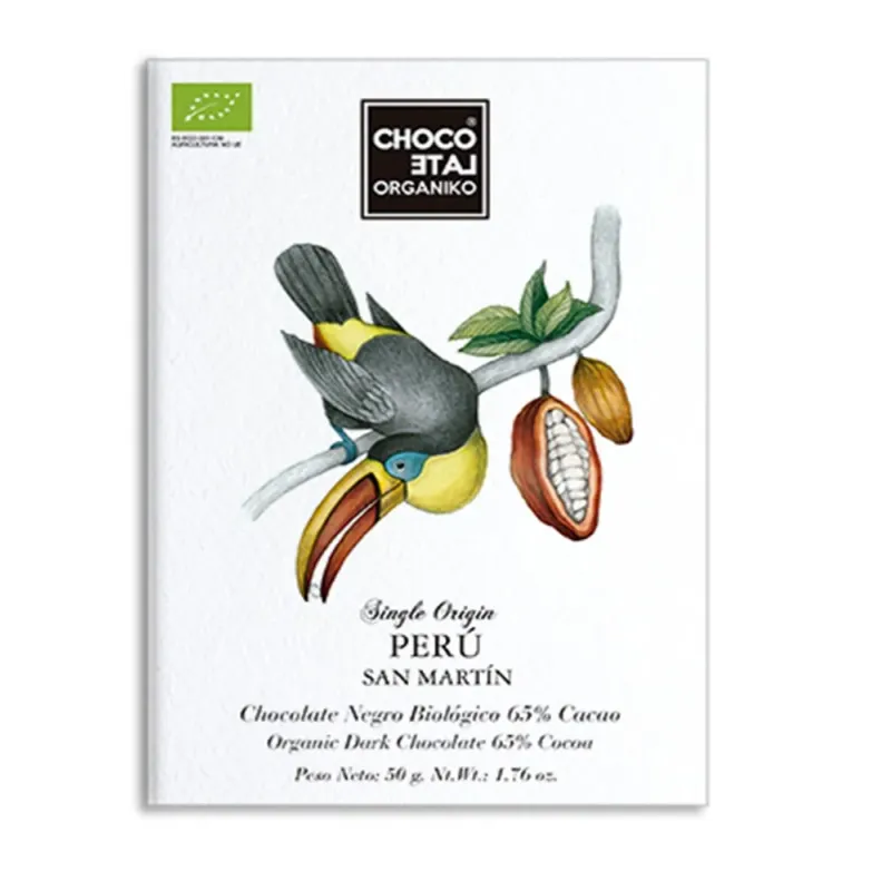 Choco Late Organiko Perú 65% Chocolate Negro 50gr.