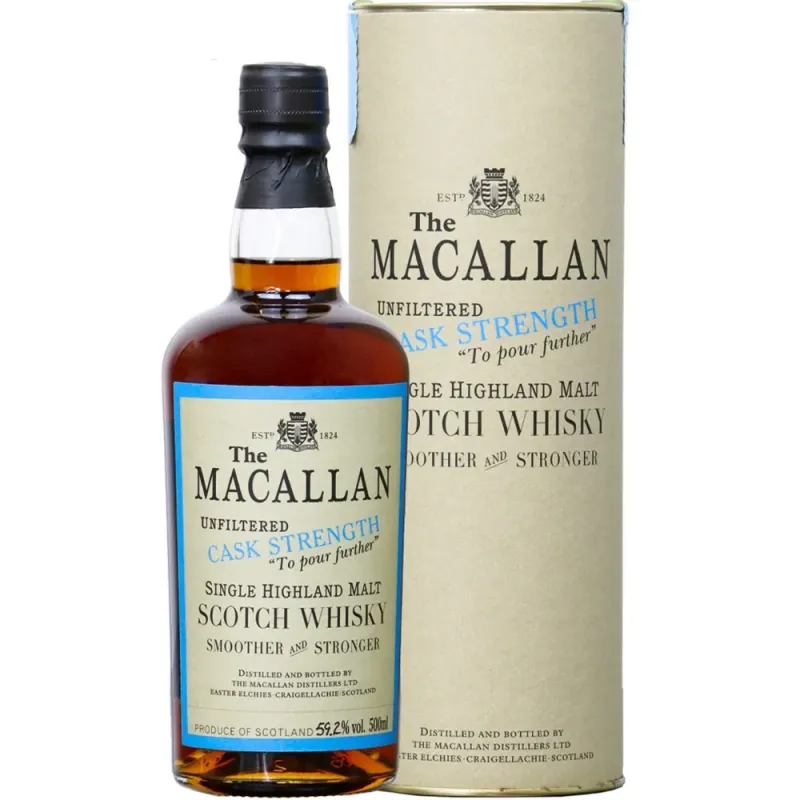 The Macallan Unfiltered Cask Strength 50cl