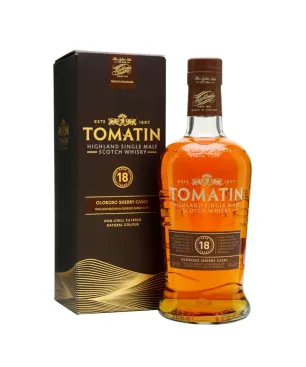 Tomatin Single Malt Whisky 18 Años + Estuche