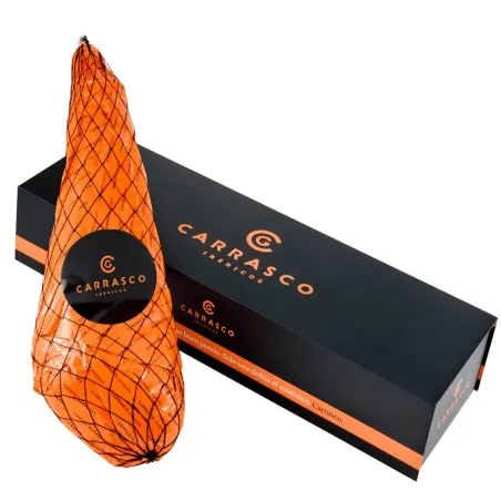 Jamón Carrasco Cebo de Campo 8-8.5 Kg + Caja de Lujo