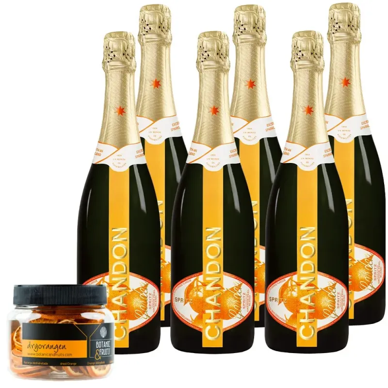 Chandon Garden Spritz Pack 6 botellas + Naranja Deshidratada 70gr