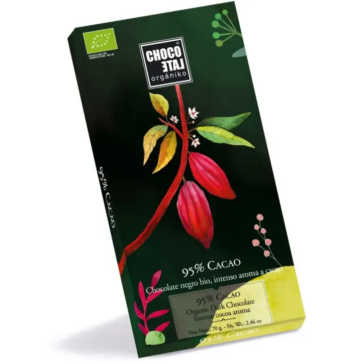 Choco Late Organiko Negro 95% Cacao 70gr.