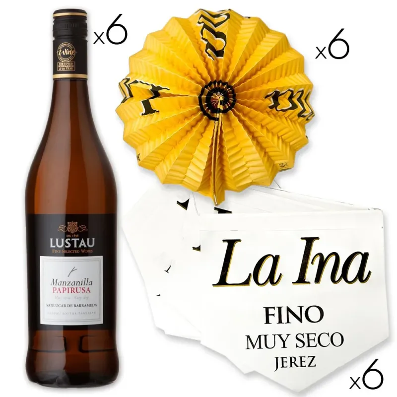 Pack Feria de Abril - 6 Manzanillas Papirusa