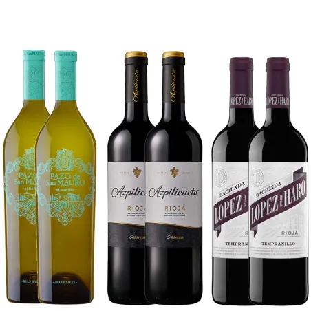 Pack 6 botellas Albariño - Rioja