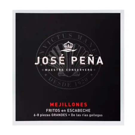 Mejillones José Peña Fritos en Escabeche 6/8 Premium 110gr