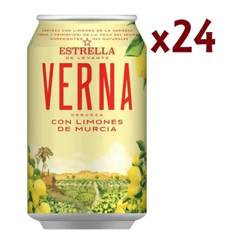 Caja Verna Lata 33cl - 24 uds
