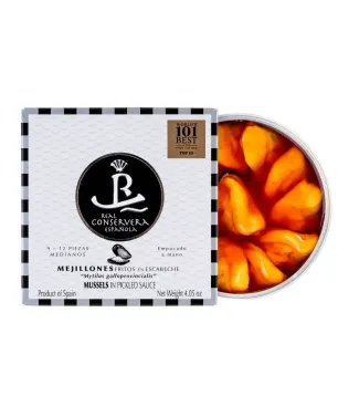 Mejillones Fritos En Escabeche 9/12 Real Conservera Española 120gr.