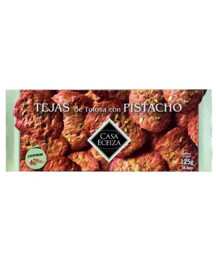 Tejas de Tolosa con Pistacho Eceiza 125gr.