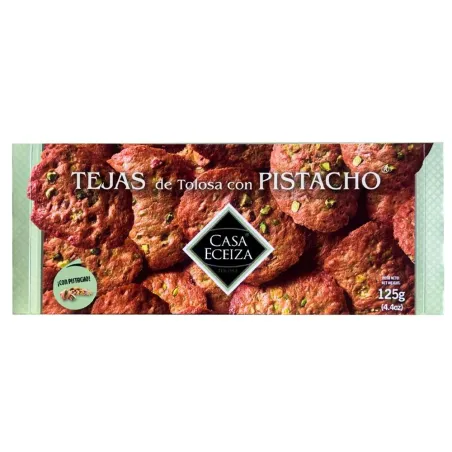 Tejas de Tolosa con Pistacho Eceiza 125gr.