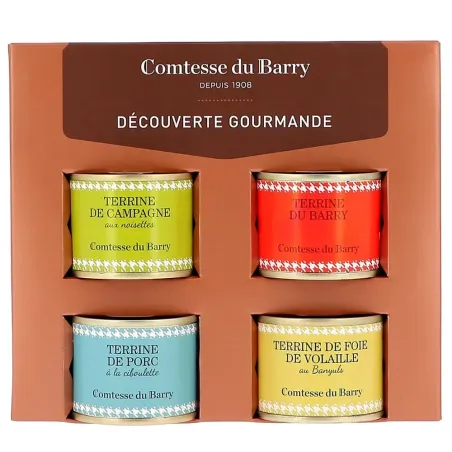 Estuche Surtido Gourmet 4 Pates 70 gr. Comtesse Du Barry