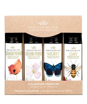 Estuche 4 Botellas de Aceite Selección Premium Nobleza del Sur 4x100ml