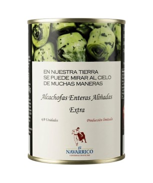 Alcachofas Aliñadas Lata el Navarrico 6/9 425Ml.