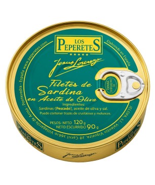 Filete de Sardina en Aceite de Oliva Peperetes 120Gr