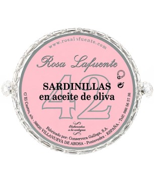 Sardinillas en Aceite de Oliva Rosa Lafuente 42 Unidades 120Gr