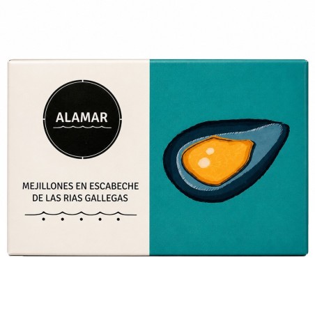 Mejillones en Escabeche Alamar 4/6 de 125g